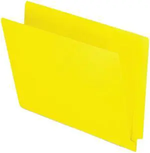 Tops Pendaflex H110DY Reinforced Two-Ply Folders  Straight Cut  End Tab  Letter  Yellow  100/Box