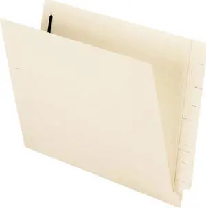 Pendaflex 62711 MicrobeGuard File Folders- Straight Cut- 1 Fastener- Letter- Manila- 50/Box