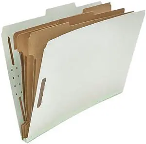 Universal 10297 Pressboard Classification Folder  Legal  8-Section  Gray