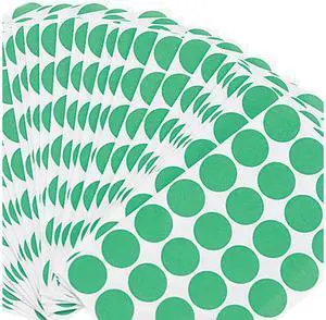 Universal 40115 Permanent Self-Adhesive Labels  3/4D Dia. Green  1008 per Pack