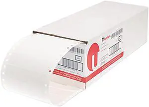 Universal 70104 One-Across Dot Matrix Printer Labels  3-1/2 x 15/16  White  5000 per Box