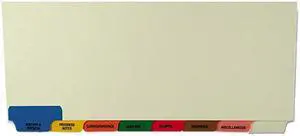 Tabbies 54500 Medical Chart Divider Sets, Bottom Tab, 8 .5 x 11 .38