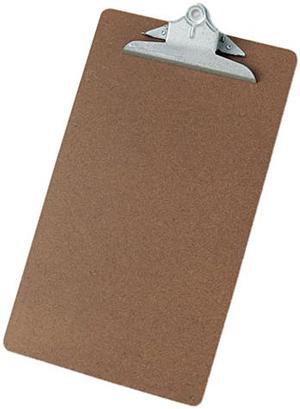 UNIVERSAL Hardboard Clipboard 1" Capacity Holds 8 1/2 x 14 Brown 40305