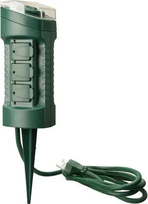 Coleman Cable 13547 Yard Master™ Yard Stake With Outdoor Mechanical Timer