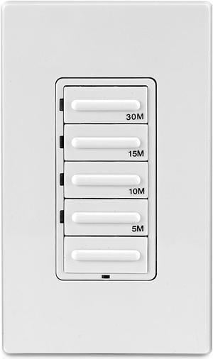 Leviton Decora Preset Countdown Timer Wall Switch, 30 Min (LTB30-1LZ)