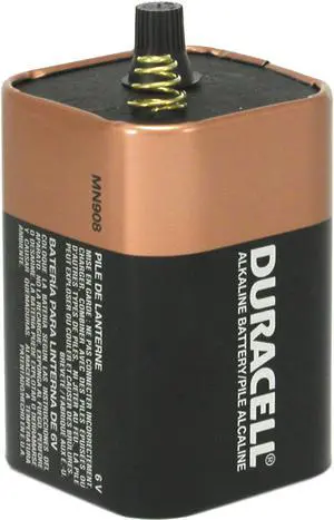 DURACELL CopperTop Spring Top MN908 6V Lantern Alkaline Battery, 1-pack
