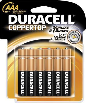 DURACELL CopperTop 1.5V AAA Alkaline Battery, 12-pack