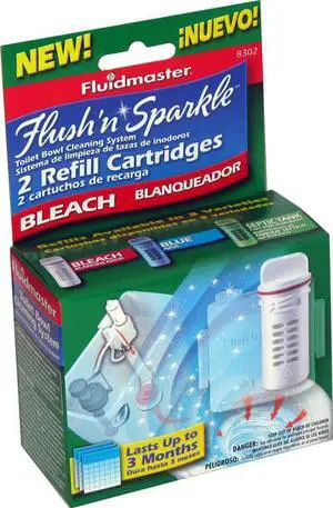 Fluidmaster 8302P8 Flush N Sparkle™ Bleach Replacement Cartridge Fluidmaster 8302P8 Flush N Sparkle™ Bleach Replacement Cartridge