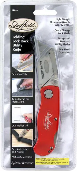 Folding Lock-Back Utility Knife