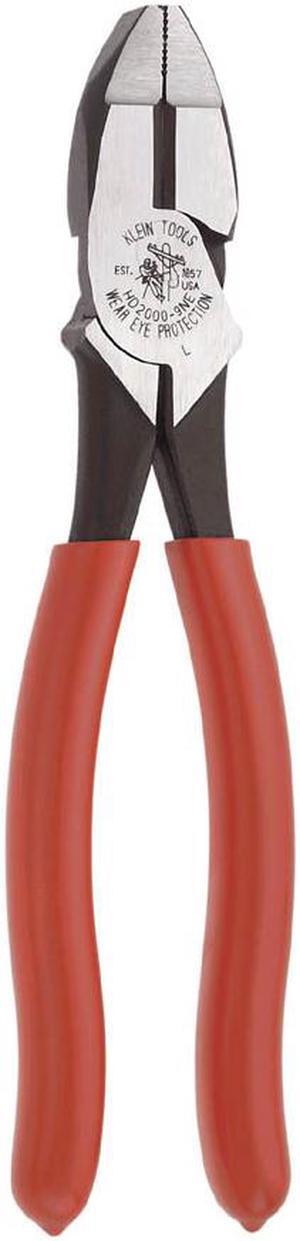 KLEIN TOOLS 9" High-Leverage Heavy-Duty Side-Cutting Pliers