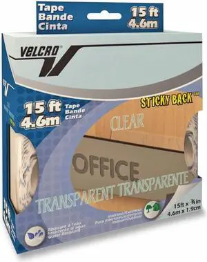 Velcro 91325 15' Clear Sticky Back™ Transparent Tape