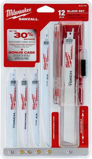 MILWAUKEE 49-22-1129 Reciprocating Saw Blade Set, 6, 9 In. L