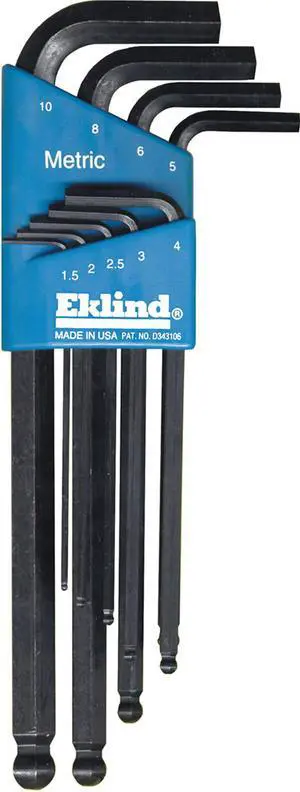 Ball End Hex Keys Metric 9 Piece Set