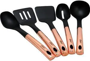 Oster Kitchen Bliss 5 pieces Kitchen Tools Set with Rose Gold Handle