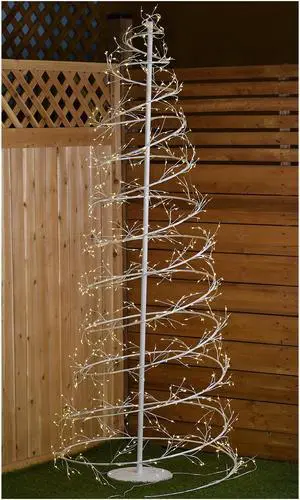 Hi-Line Gift LED Revolve Tree White