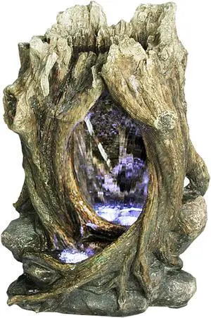 Hi-Line Gift LED Tree Trunk Fountain