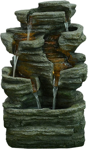 Rock Fountain with LED Lights Rock Fountain with LED Lights