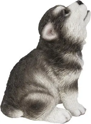 Hi-Line Gift Alaskan Malamute Puppy Howling