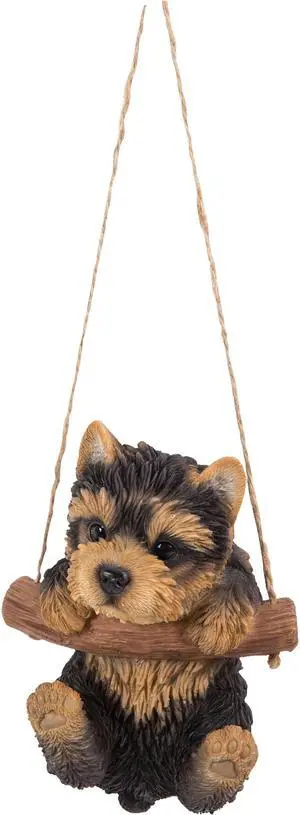 Hi-Line Gift Hanging Yorkshire Terrier Puppy Statue