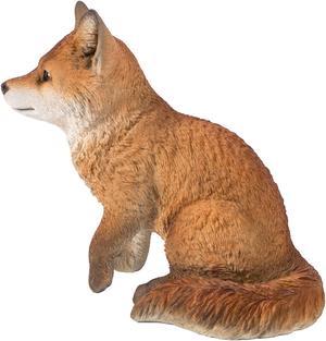 HiLine Gift Fox Pup Sitting Statue