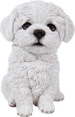 Hi-Line Gift Maltese Puppy Statue Hi-Line Gift Maltese Puppy Statue
