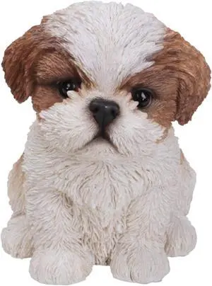 Hi-Line Gift Brown & White Shih Tzu Puppy Hi-Line Gift Brown & White Shih Tzu Puppy