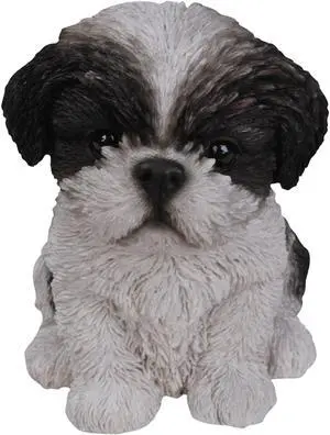 Hi-Line Gift Black & White Shih Tzu Puppy