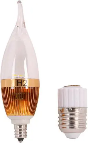MiracleLED 604510 45 Watt Equivalent Candelabra Clear Warm White LED Light Bulb