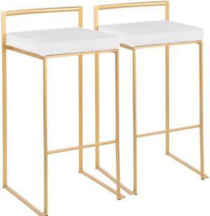 LumiSource Fuji Stacker Barstool - Set Of 2