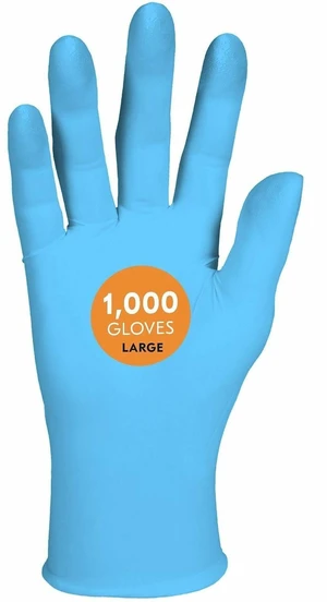 KleenGuard G10 Comfort Plus Blue Nitrile Gloves - 4 mil Thickness x 9.50" Glove Length - Large Size - For Right/Left Hand - Nitrile - Light Blue - Touchscreen Capable - 10 / Carton - 54188CT KleenGuard G10 Comfort Plus Blue Nitrile Gloves - 4 mil Thickness x 9.50" Glove Length - Large Size - For Right/Left Hand - Nitrile - Light Blue - Touchscreen Capable - 10 / Carton - 54188CT