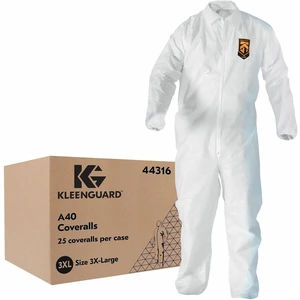 Ansell Health Liquid/Particle Protection Coveralls - 25 / Carton - 44316 Ansell Health Liquid/Particle Protection Coveralls - 25 / Carton - 44316