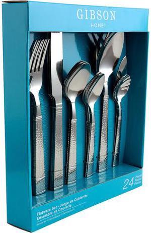 Santoro 20 Piece stainless Steel Flatware Set with Hanging Rack