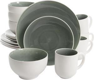 Gibson Serenity Gray 16 Piece Dinnerware Set