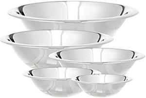 Cookpro 5-Piece Stainless Steel Mixing Bowl Set