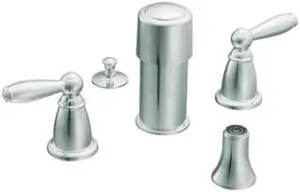 Moen T5225 Euro Modern 6" - 16" Centerset Brantford Chrome two-handle bidet faucet Chrome