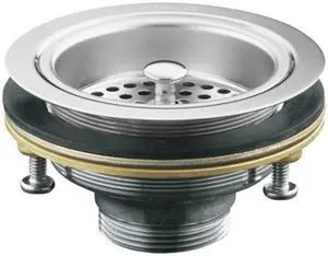 KOHLER K-8799-CP Duostrainer Sink Strainer, Less Tailpiece