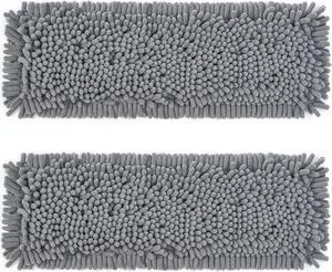 True & Tidy 2pc Chenille Mop Pad Replacement Set for SWEEP-180 Heavy Duty Wet and Dry Sweeper Mop