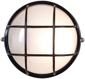 Access Lighting 20294-BL/FST Nauticus 1 Light 7 inch Black Outdoor Flush Mount