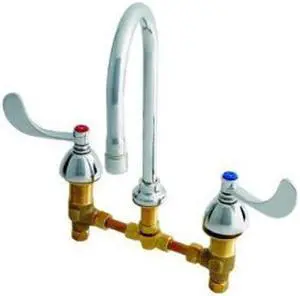 T&s Brass Bathroom Faucet, Manual, Lever, 1/2 In. Chrome  B-2867-04