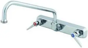 T&S Brass B-1128 8" Centerset 2-Handle Workboard Faucet Chrome