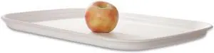 Eco-Products EP-SCTR1317 Regalia Renewable and Compostable Sugarcane Tray, 13 x 17 x 1.3, White, 100/Carton Eco-Products EP-SCTR1317 Regalia Renewable and Compostable Sugarcane Tray, 13 x 17 x 1.3, White, 100/Carton