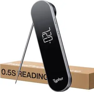 Typhur InstaProbe Core 0.5 Sec Instant Read Meat Thermometer Digital with Readable Display in Sunlight for Cooking, Professional Thermometer with IP67 Waterproof for Grill, BBQ, Cooking, Smoker Typhur InstaProbe Core 0.5 Sec Instant Read Meat Thermometer Digital with Readable Display in Sunlight for Cooking, Professional Thermometer with IP67 Waterproof for Grill, BBQ, Cooking, Smoker