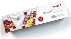 FONTAL Vacuum Reusable Food Sealer Bags 12 Pack (Size: 7.9" x 8.9" and 10.2" x 13.6" and 11.8" x 19.1") Electric Vacuum Not included