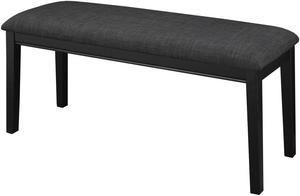 Brassex Accent Bench - Grey / Black  (872-23)