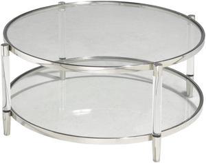 Brassex Emma Coffee Table - Acrylic/Silver  (1320 C)