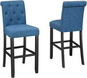 Brassex Bar Stool - Set of 2 - Blue  (638-29 BL)