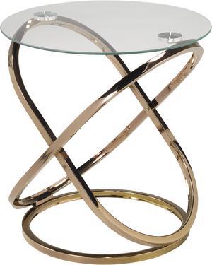 Brassex Soho Accent Table - Rose Gold  (102-60)