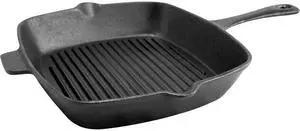 Gibson General Store Addlestone 10 inch Square Preseasoned Cast Iron Grill Pan