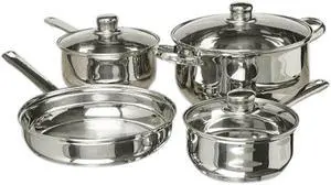 Gibson Home Landon 7-Piece Stainless Steel Cookware Set