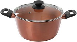 Gibson Eco Friendly Home Hummington 4.5 Quart Dutch Oven with Lid in Metallic Copper
